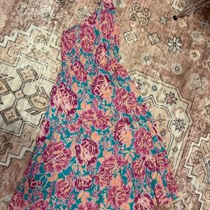 One shouldered maxi dress